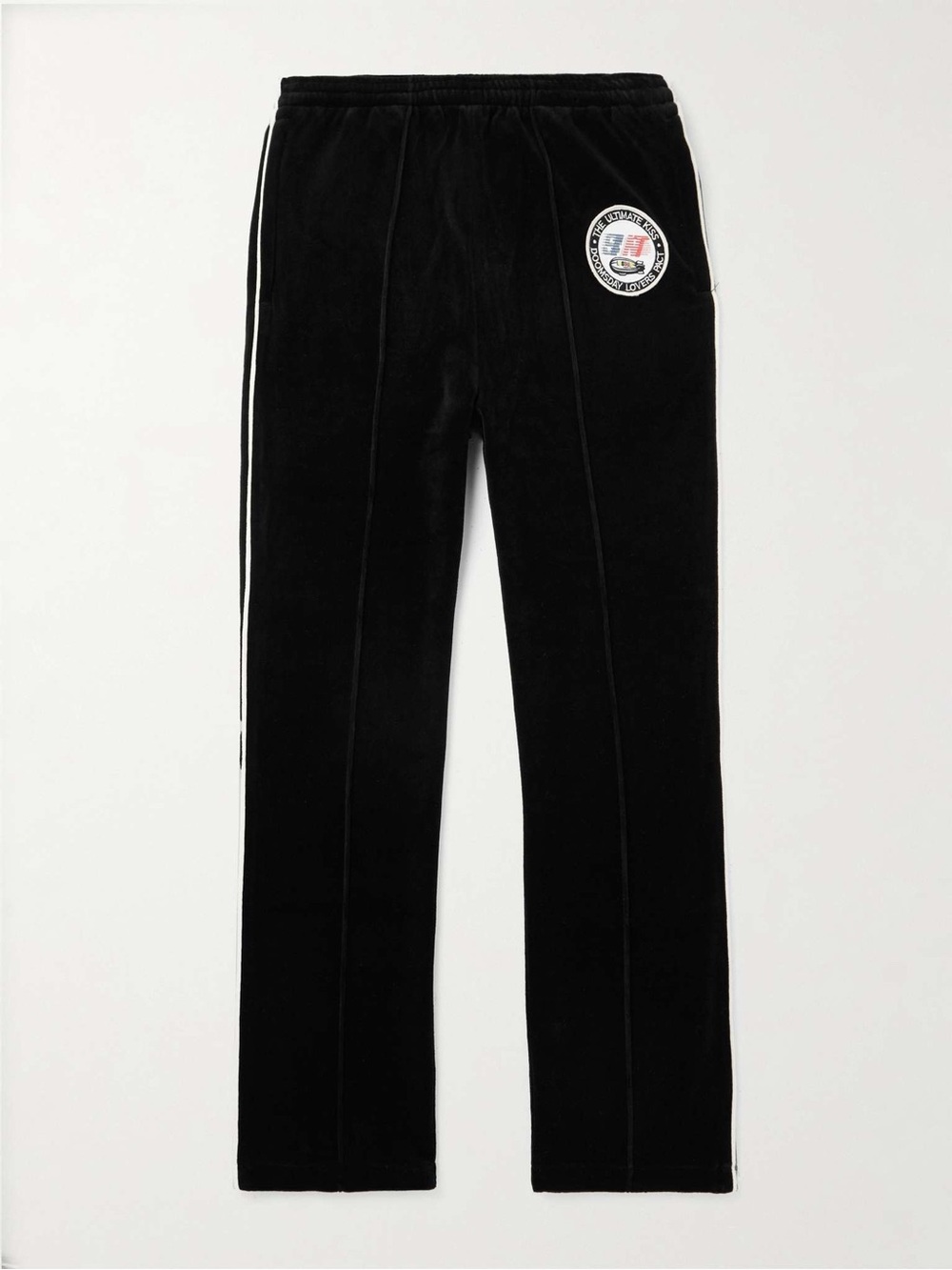 SAINT M×××××× + Lastman Bootcut Cotton-Blend Velour Track Pants